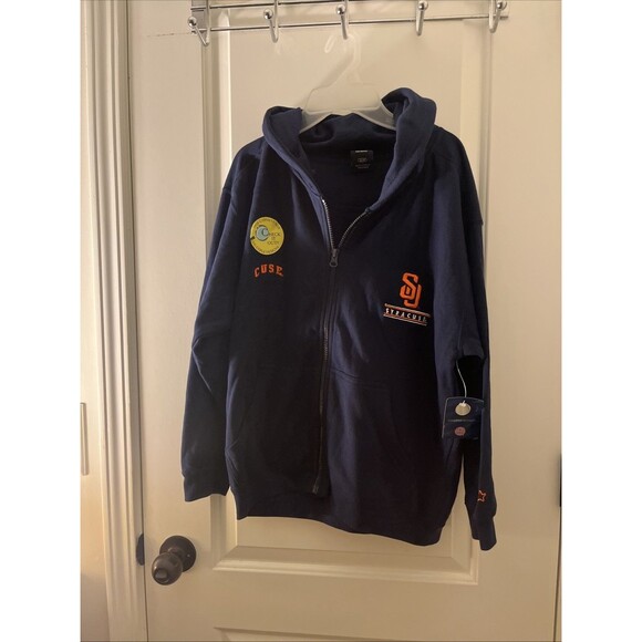Starter Syracuse Orangemen Boys Full Zip Sweatshirt Hoodie Blue Orange